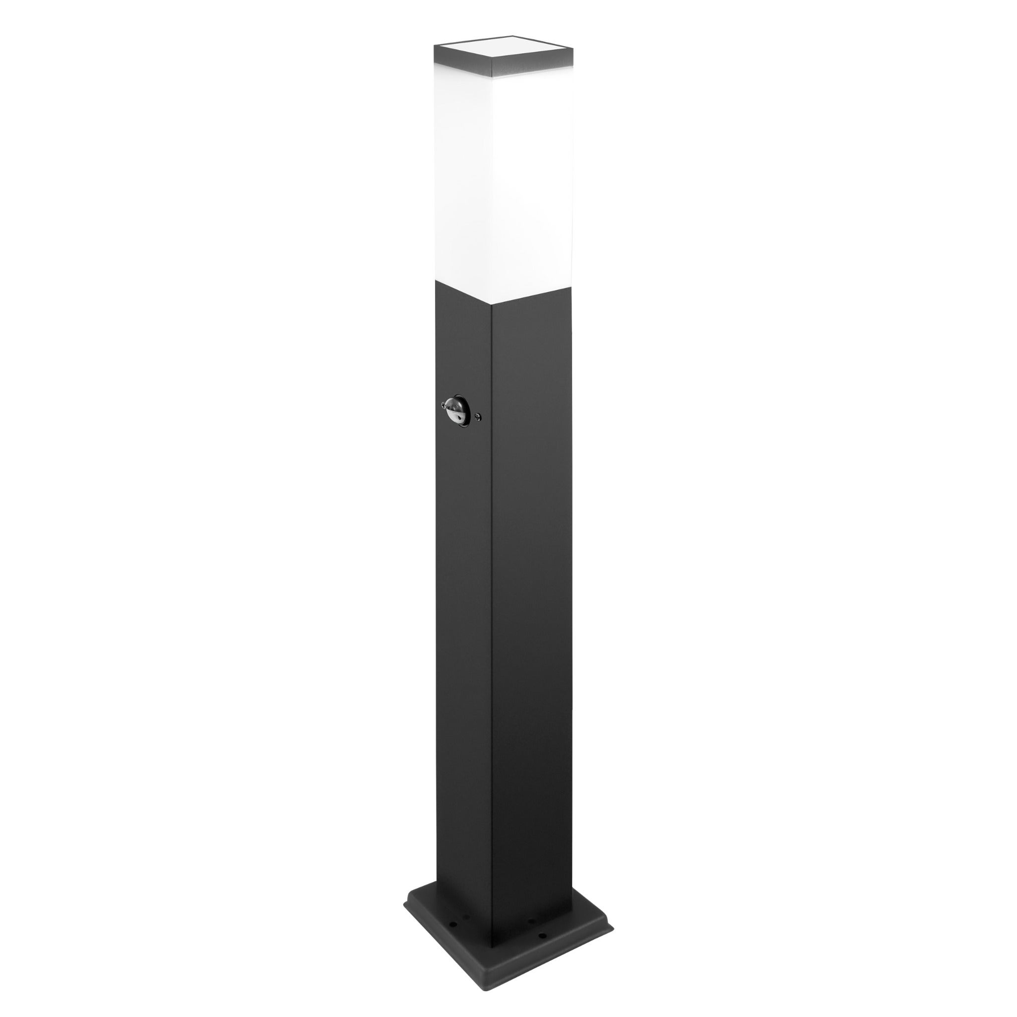 Lampa ogrodowa E27 LED Havana 65cm IP44 z czujnikiem ruchu PIR czarna MasterLED