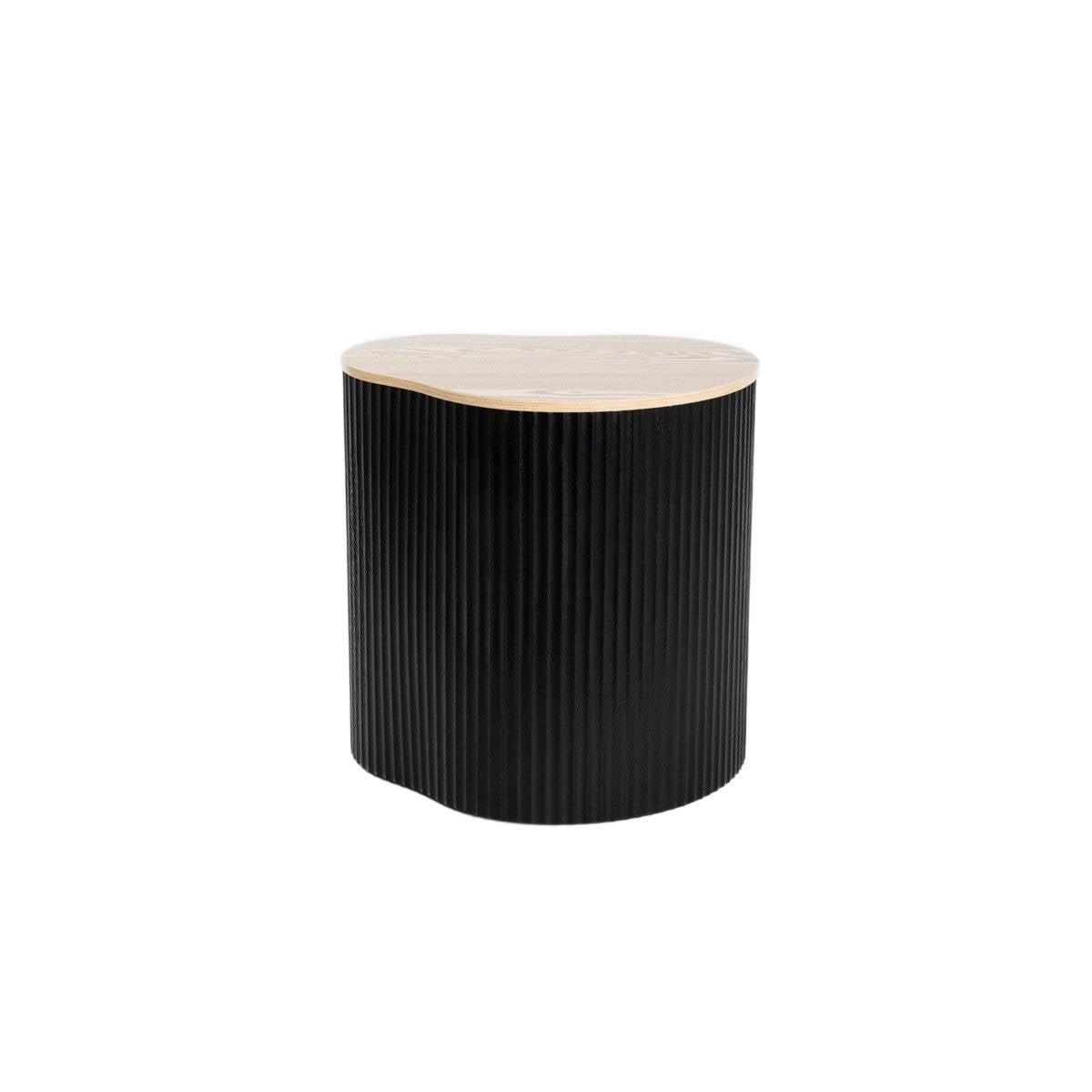 Stolik kawowy GEBO czarny 47x37x47,5 cm HOMLA