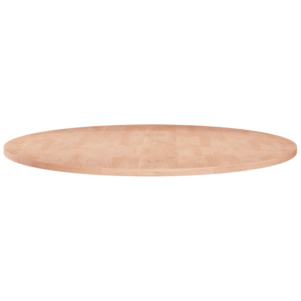 vidaXL Okrągły blat do stolika, Ø80x1,5 cm, surowe drewno dębowe