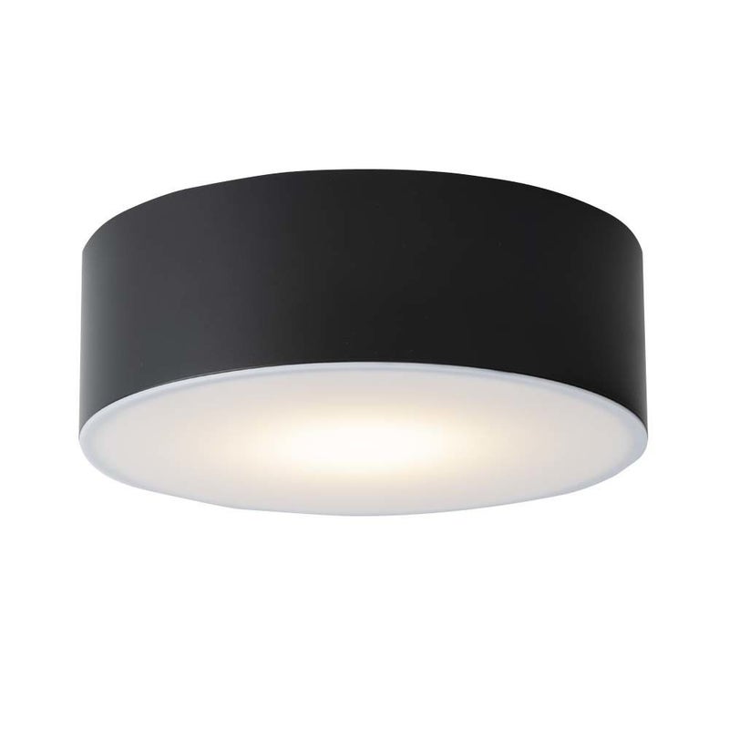 Plafon łazienkowy okrągły Ø20cm LED 12W czarny / biały ZAMA Shilo