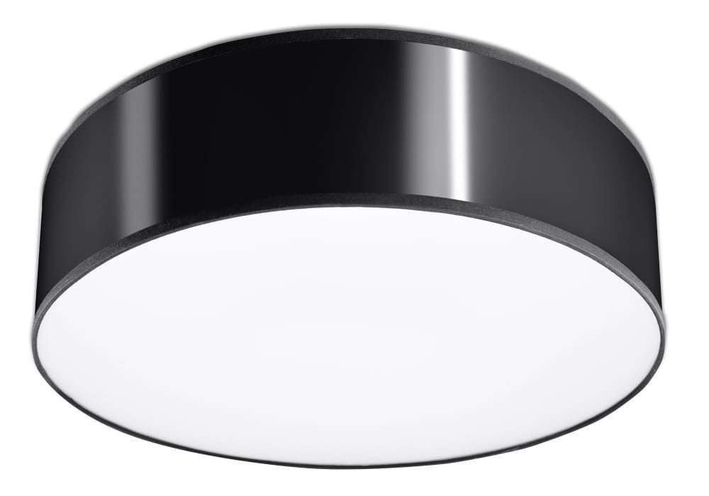 Plafonnier PVC Noir E27 2 Arena