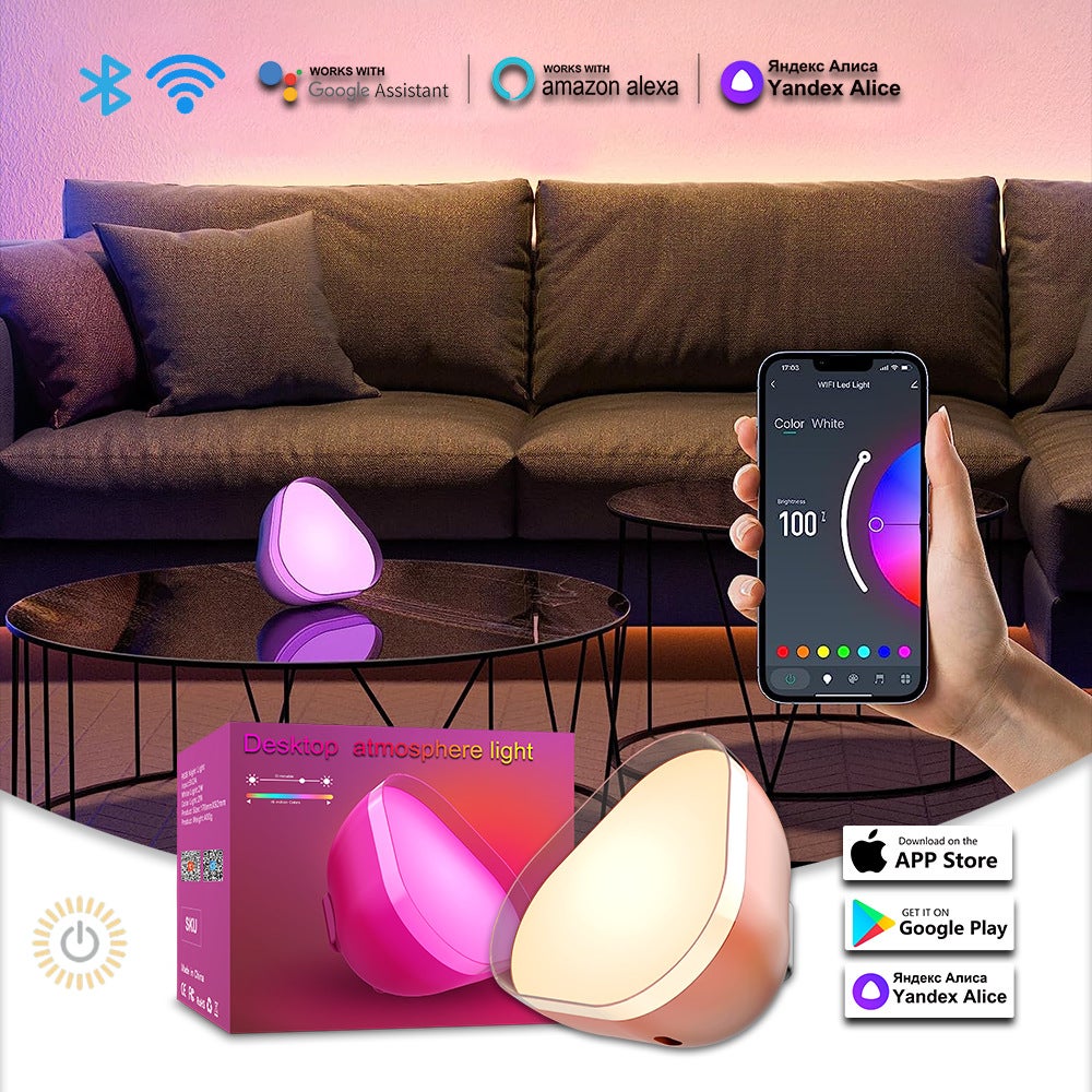 Inteligentne oświetlenie otoczenia komputera stacjonarnego kompatybilne z aplikacją Bluetooth