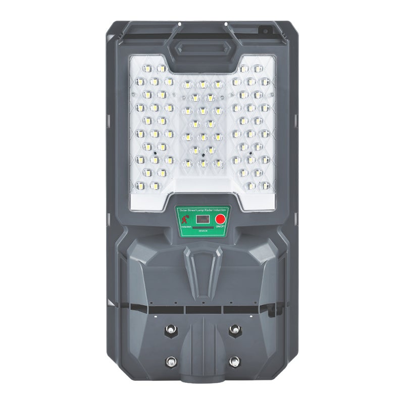 Lampa LED solarna uliczna Lix 100W 44cm IP65 6000K zimna biel PIR pilot ściemnianie szara MasterLED