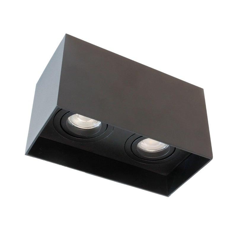 Reflektor powierzchniowy Classic 2-Light Regulowany z prostokątną aluminiową ramą Biały 1xGU10 20x10cm