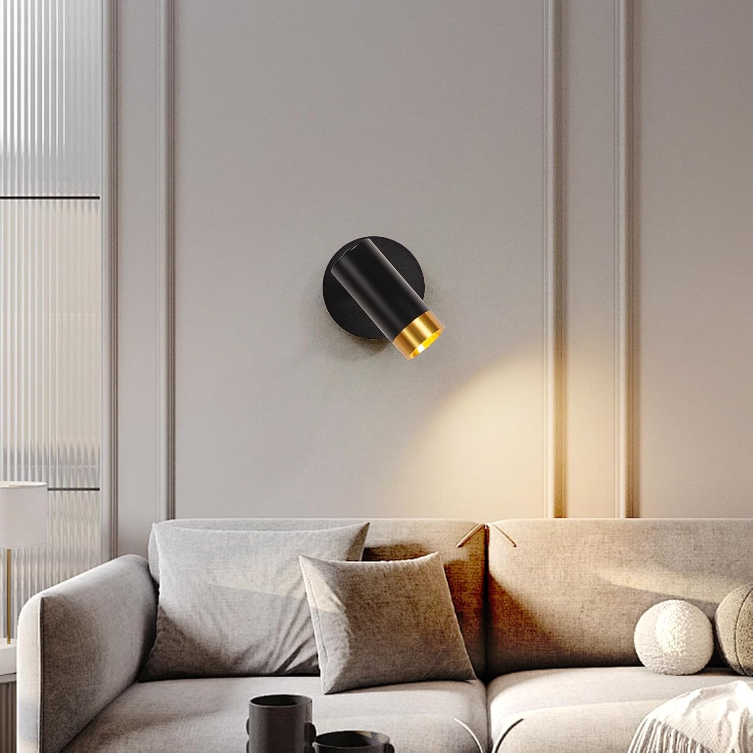 Kinkiet w stylu retro industrialnym/lampka do czytania, regulowana lampa ścienna LED E27 5W z przełącznikiem, reflektor ścienny do wnętrz (czarny).