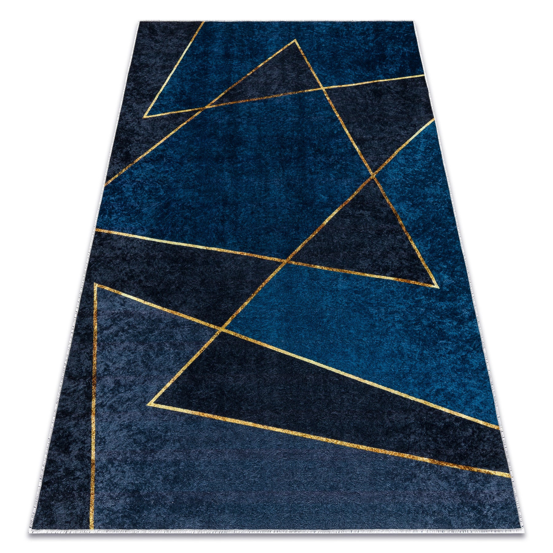 Dywan do prania MIRO 52097.801 Geometryczny antypoślizgowy - niebieski 160x220 cm