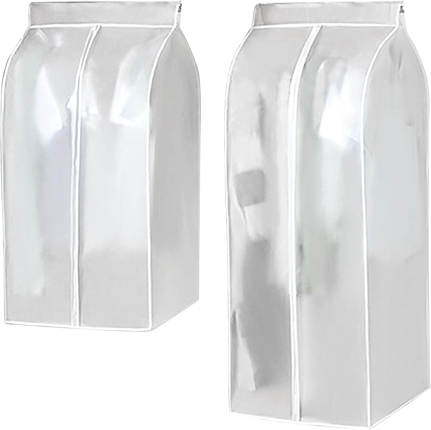2-częściowy worek przeciwkurzowy na ubrania, duży pokrowiec ochronny chroniący przed kurzem i molami (60 * 50 * 90 cm + 60 * 50 * 120 cm)