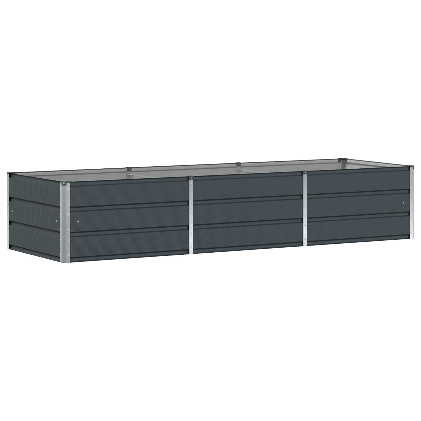 Donica Ogrodowa Stalowa 240x80x45 cm Antracytowa na Taras