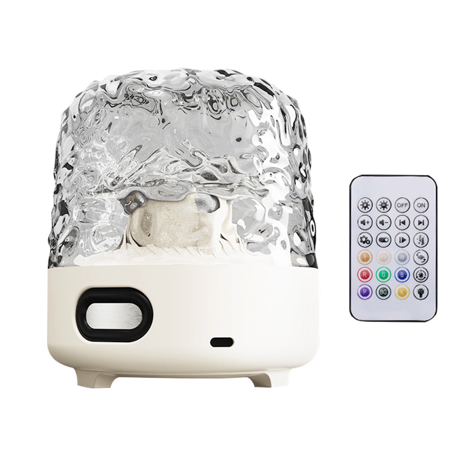 Lampa projektor oceaniczny z 16 kolorami i Bluetooth, ładowalne fale wodne z pilotem do sypialni