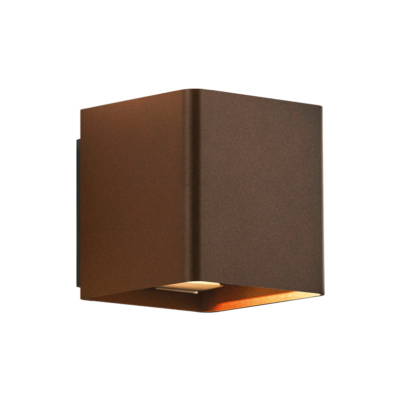 GHEE EVO - 10W Zewnętrzna lampa ścienna LED IP65, regulowana w zakresie 30-130°, 3000K, Corten, Project Light - Rossini Group