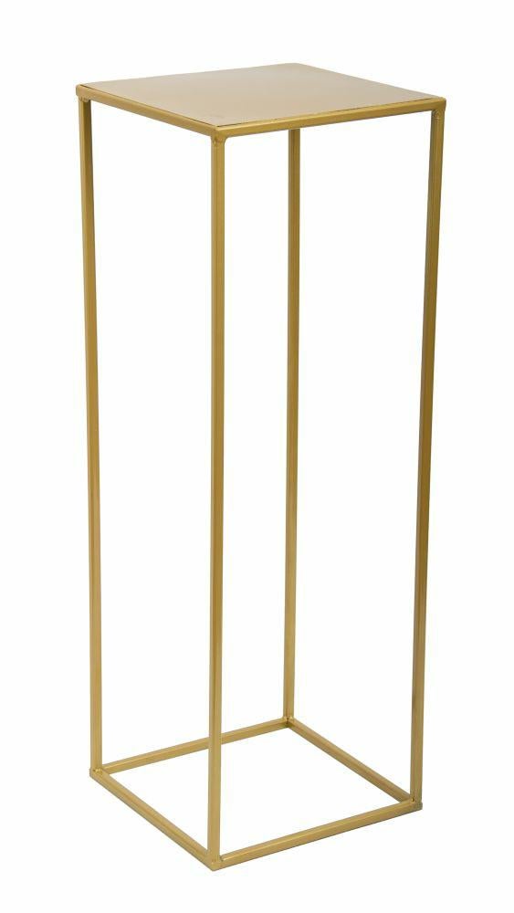 Kwietnik stojący metalowy HowHomely loftowy złoty 70x24x24 cm 1 szt.