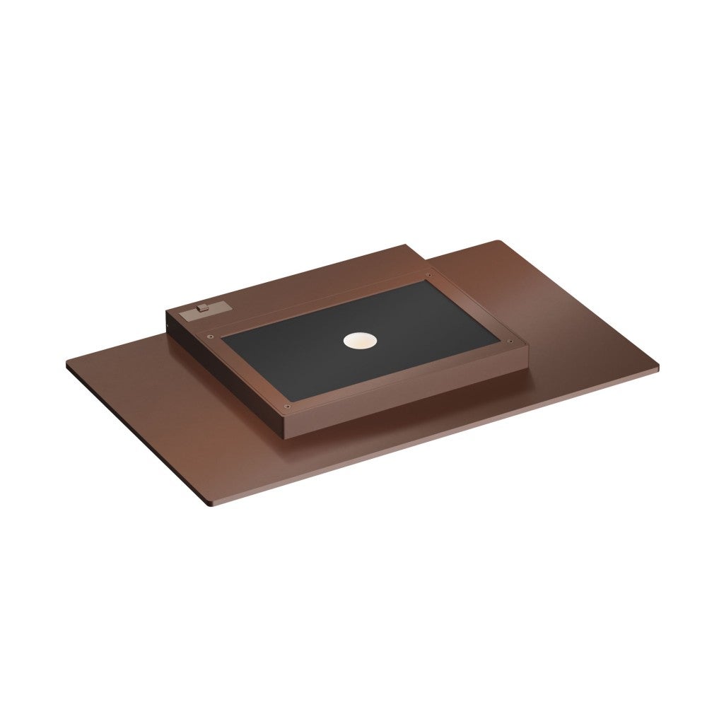 Płaska lampa ścienna zewnętrzna LED 35W XL Corten 1400 Lm CCT