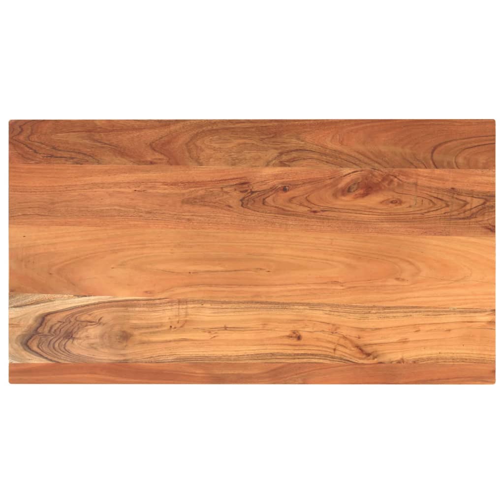 Blat Drewniany Akacjowy Lity Prostokątny do Stołu 100x50 cm 38 mm Naturalny