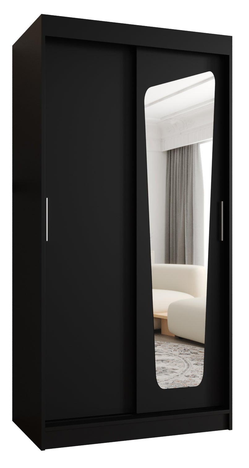 Szafa przesuwna garderoba MOKA 100 x 62 x 200 cm Czarny