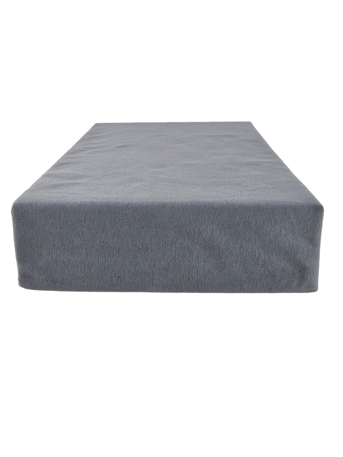 Kam-Pol prześcieradło z gumką jersey bawełniane szary 200x200 cm