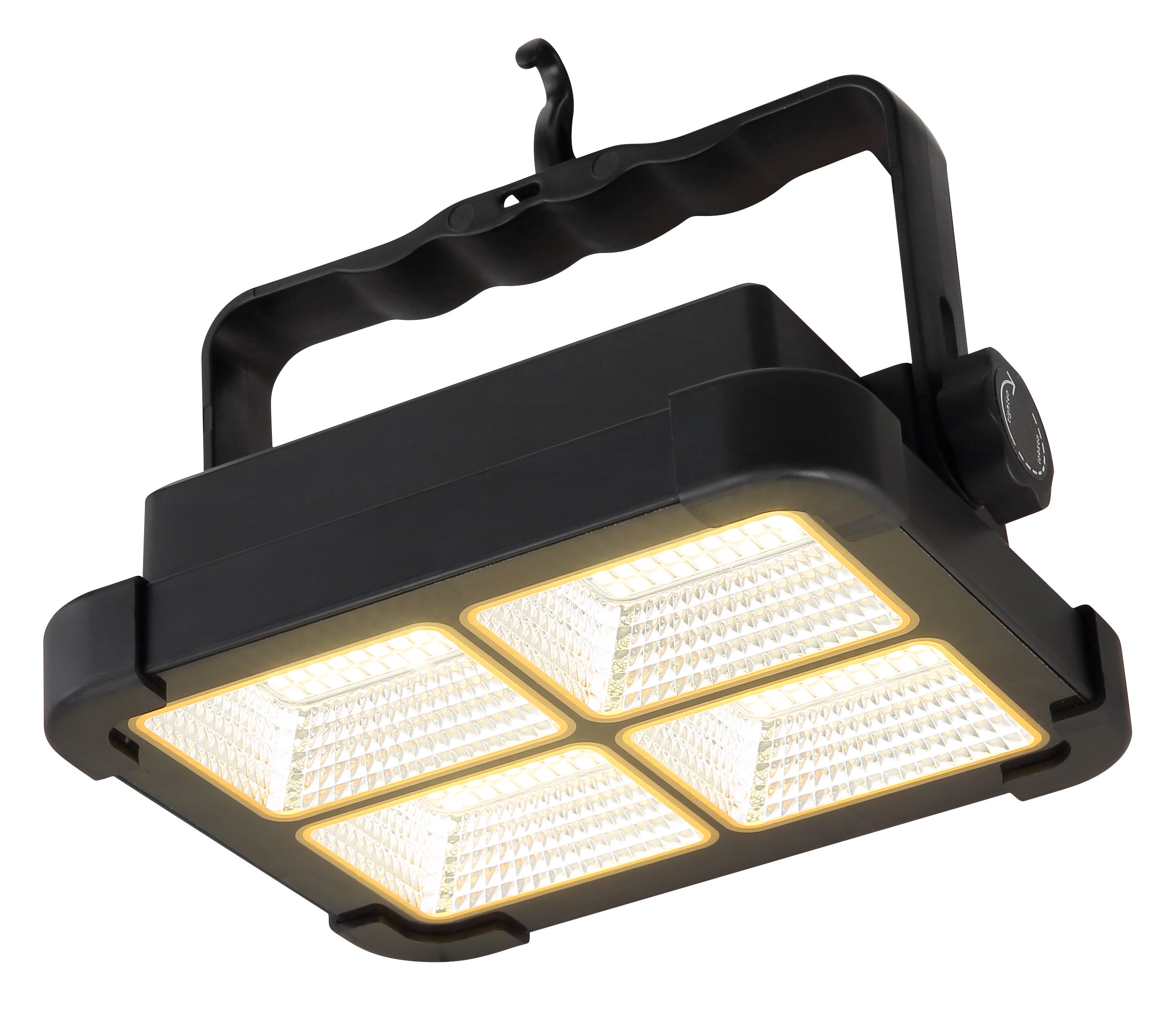 Czarna plastikowa lampa solarna 19x15 cm IP44, 1 LED