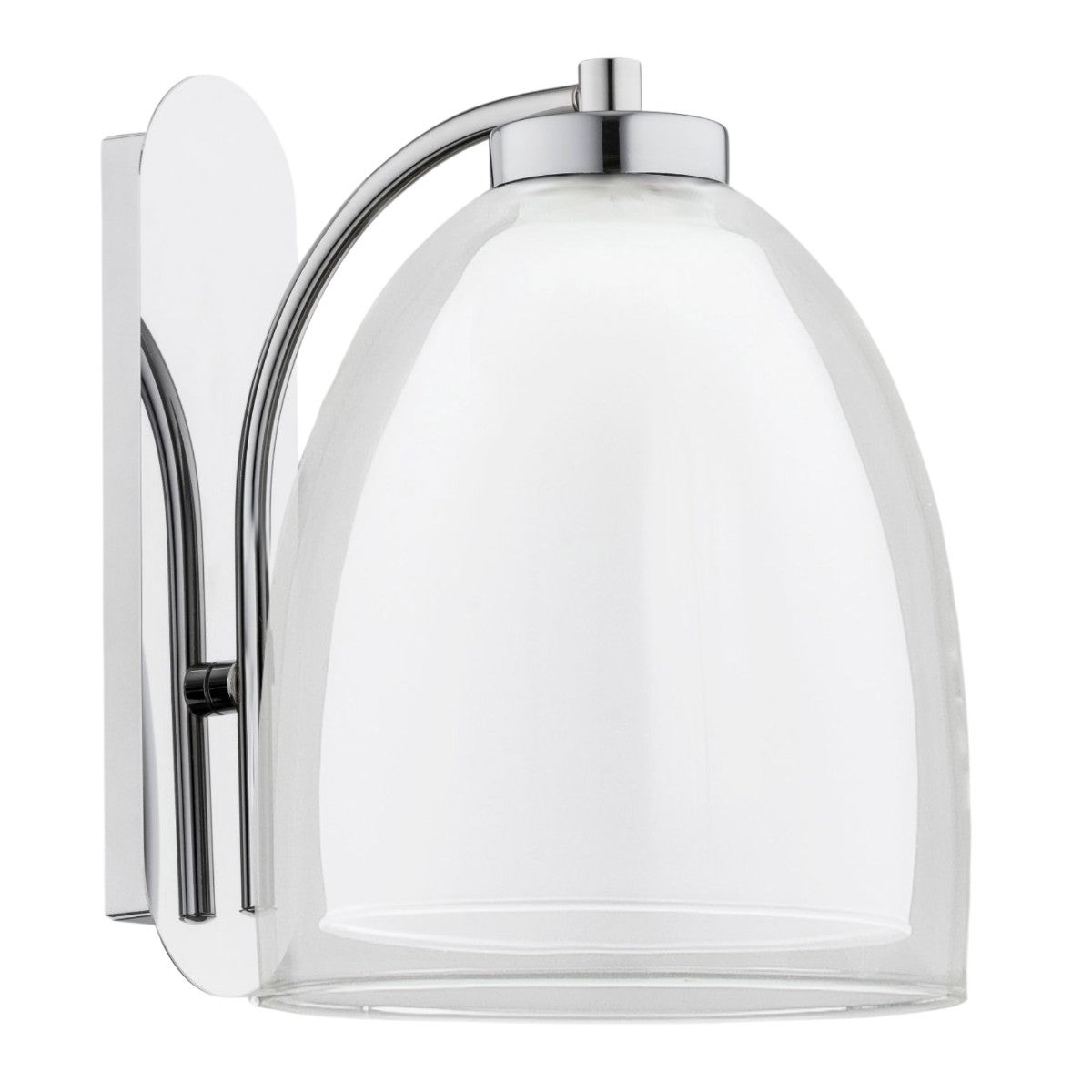 Kinkiet dekoracyjny RONDA chromowany przezroczysty 1xE27x15W wym: 24x23x17 cm IP20 Alfa