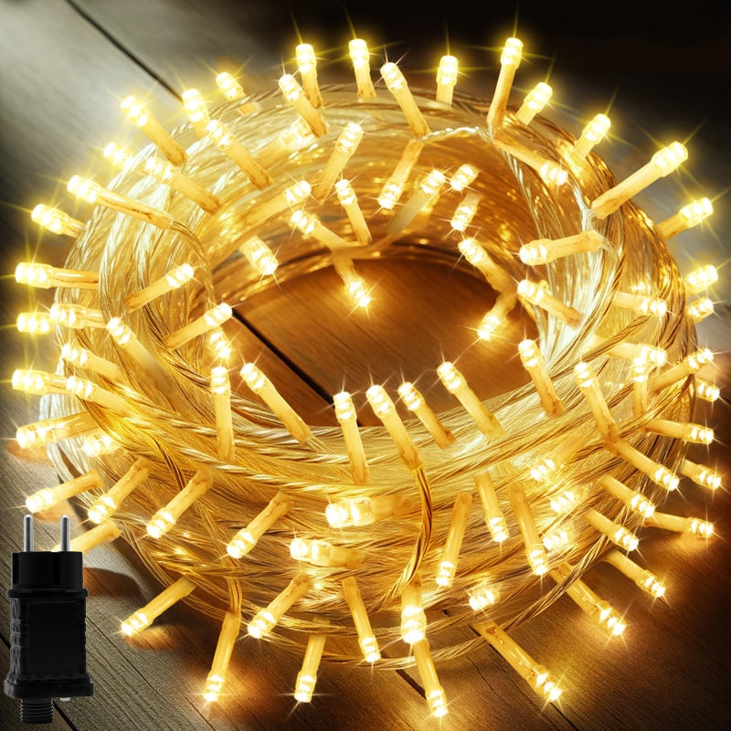 Lampki choinkowe wewnętrzne i zewnętrzne 200 LED 20m Girlanda świetlna na choinkę Lampki elektryczne LED Dekoracje świąteczne