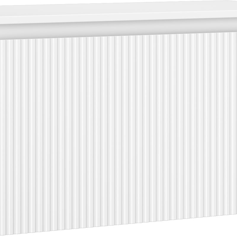 Mexen Rivel szafka łazienkowa podumywalkowa 90 cm z blatem, 1 szuflada, ryflowana , biała mat - 91A20-09047-1-BFC01