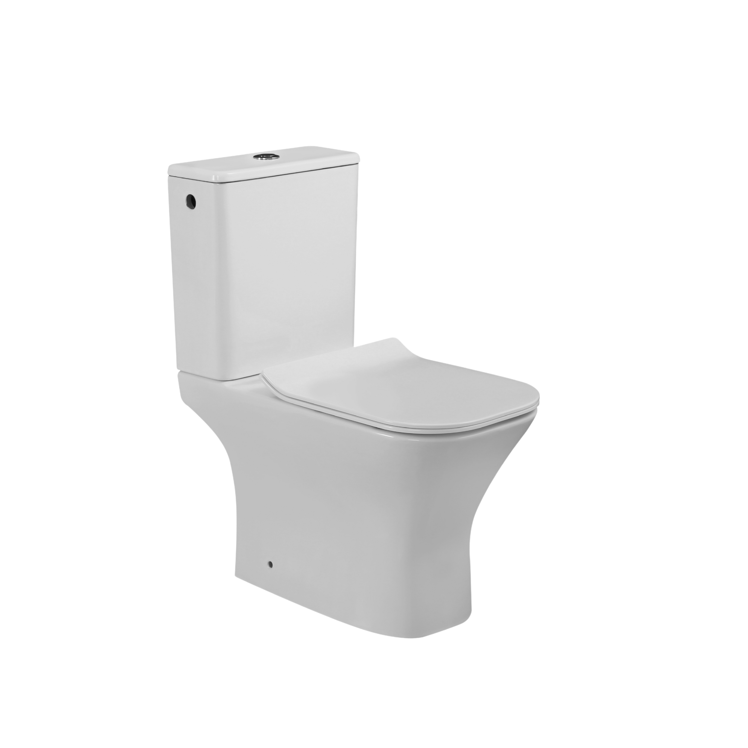 Kompakt WC Bezkołnierzowy Kwadratowy Deska Wolnoopadająca INVENA Nyks 1 szt.