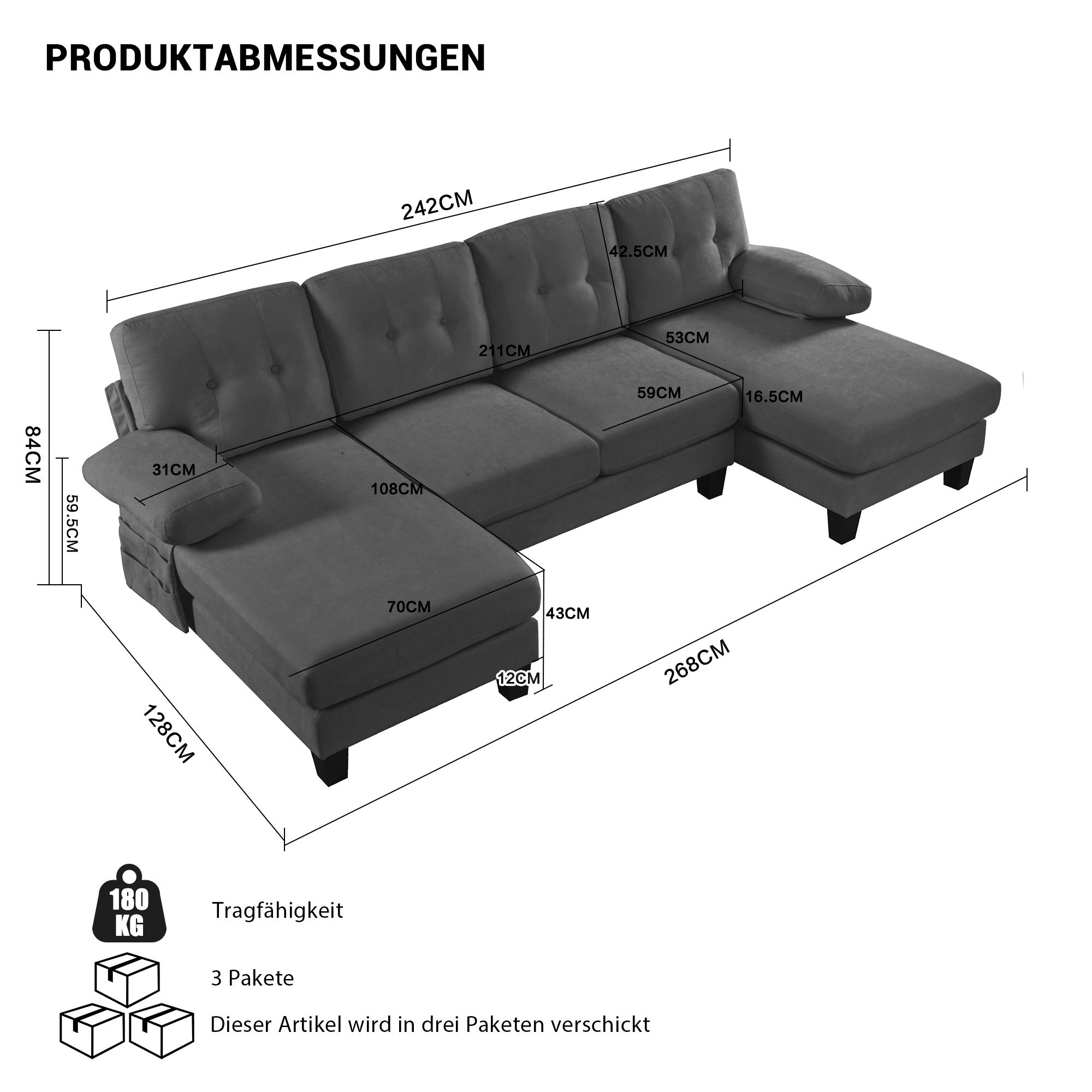 Sofa, do salonu, do codziennego użytkowania, funkcjonalny element wyposażenia, praktyczny wybór do domu