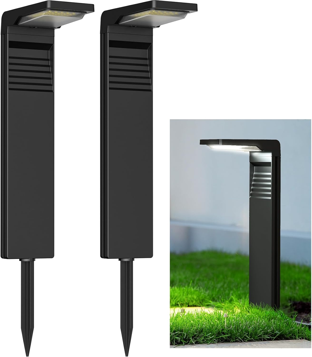 szt. 30 diod LED do oświetlenia ogrodowego na energię słoneczną, IP64, wodoodporne, zewnętrzne reflektory solarne z 2 trybami oświetlenia