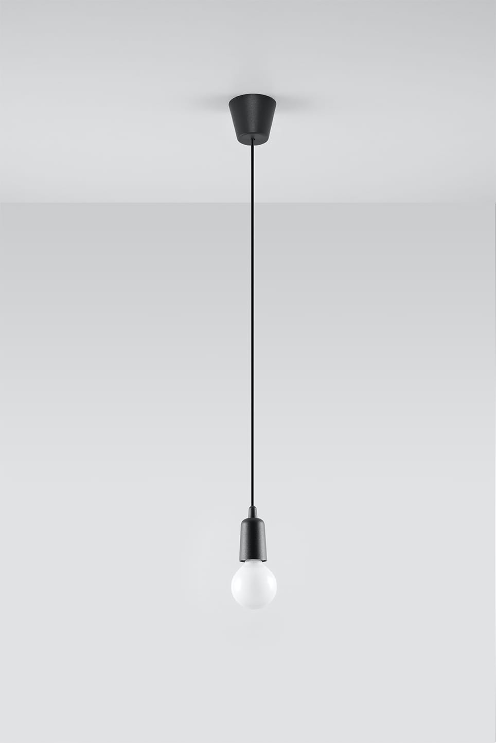 Lampa wisząca DIEGO 1 czarna Sollux Lighting SL.0572