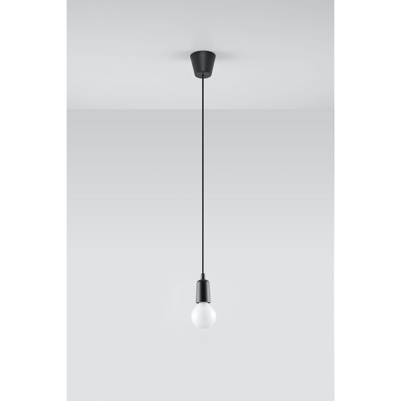 Lampa wisząca DIEGO 1 czarna Sollux Lighting SL.0572