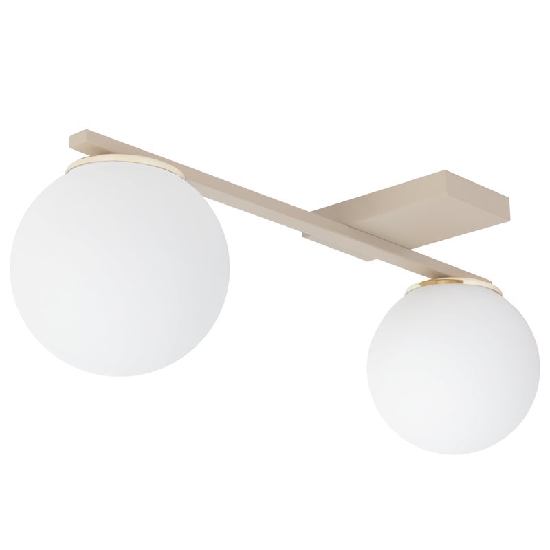 Lampa sufitowa wisząca Light Home LH Alta 2xE14 kaszmir klosz szklany biały