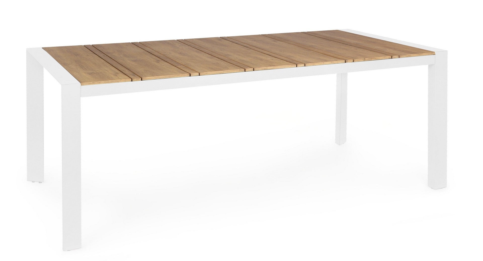 Stół aluminiowy z blatem Polywood 198x100 Biały do wewnątrz i na zewnątrz