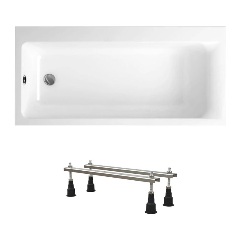 Wanna akrylowa Helmken Seraphina 160x80 lewa z akrylu lanego, ze wzmocnionym korpusem + Nóżki / 3512160LZ