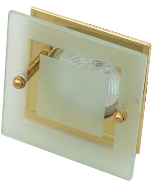 Oprawa wpuszczana sufitowa złota kwadratowa szkło 1xMR16 50W SZ-05 Candellux