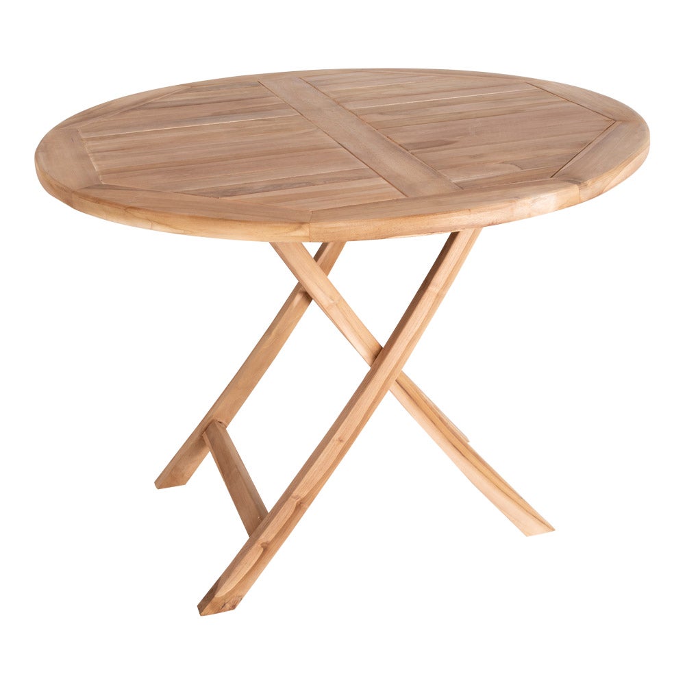 Oline stół ogrodowy Ø100 cm lity tek.