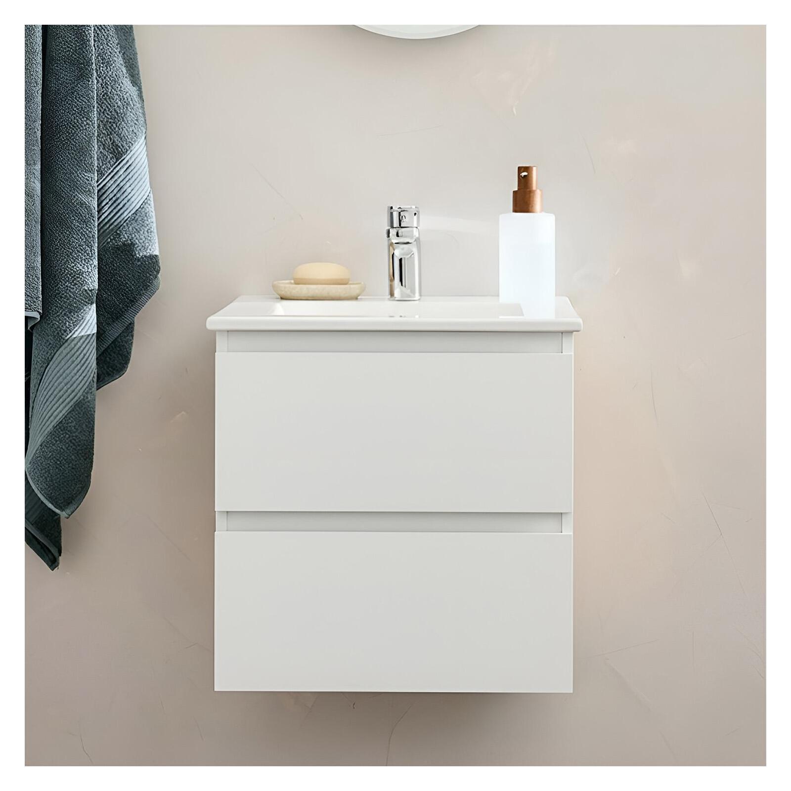 Szafka umywalkowa 45cm i bateria chromowana SORRENTO
