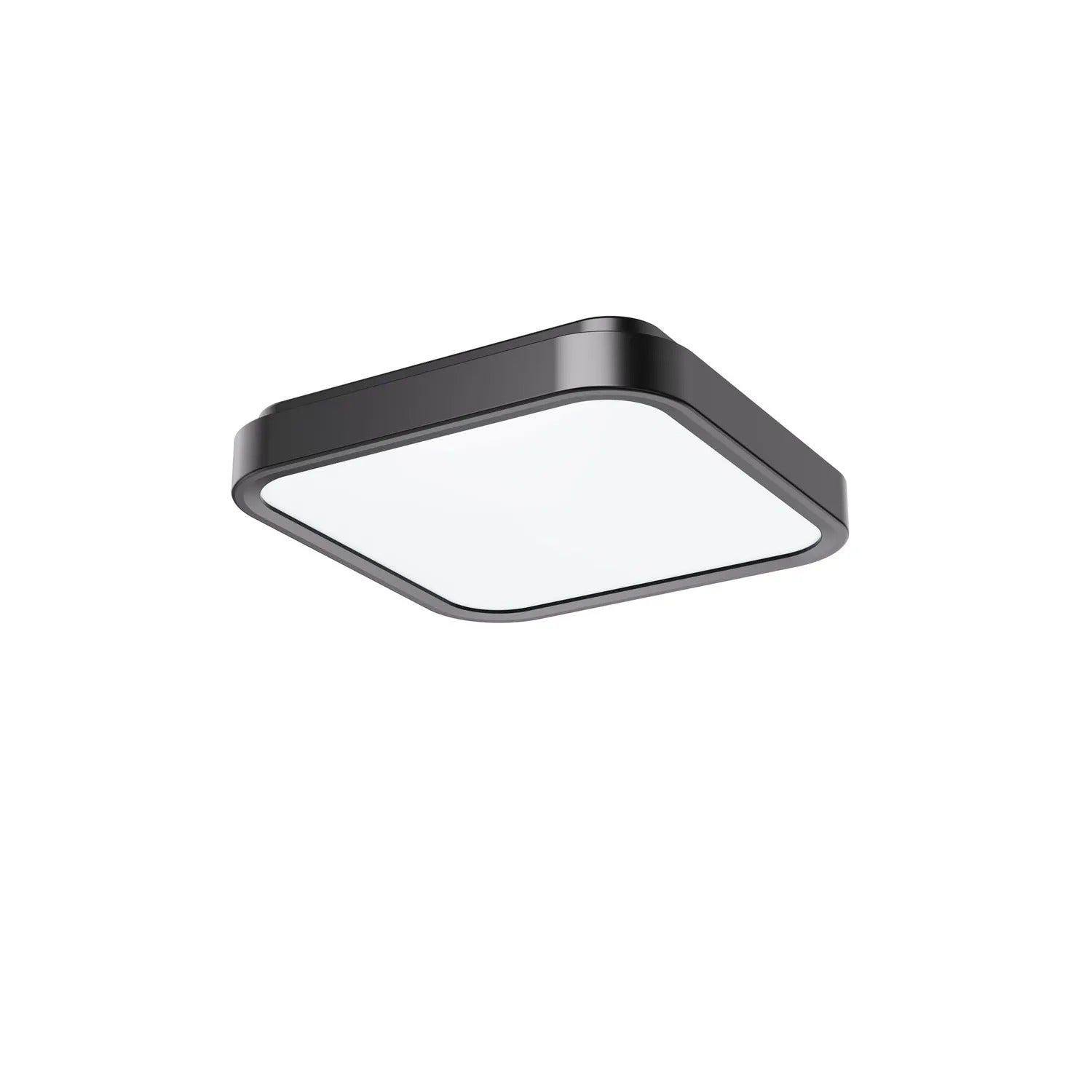 Plafon Samira kwadratowy czarno-biały LED 18W 4000K 1400lm wym: 6 x 25 cm IP44 tworzywo sztuczne Rabalux