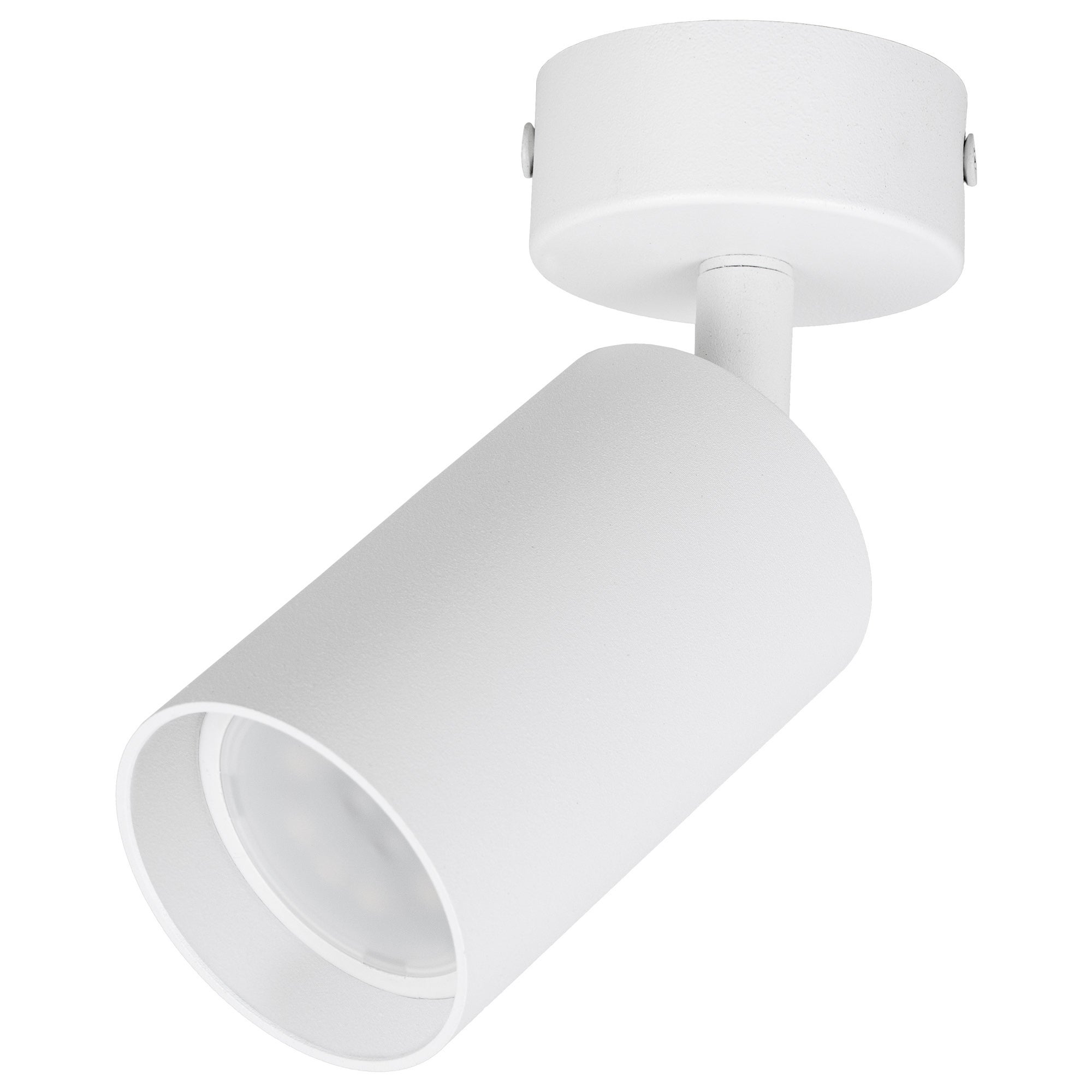 Lampa sufitowa LED - Reflektor ścienny biały GU10 - Kinkiet natynkowy do pokoju sypialni Tuba - LEDHOFF