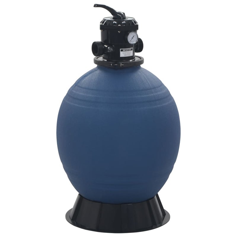 Piaskowy filtr basenowy z zaworem 6 drożnym, niebieski, 560 mm vidaXL