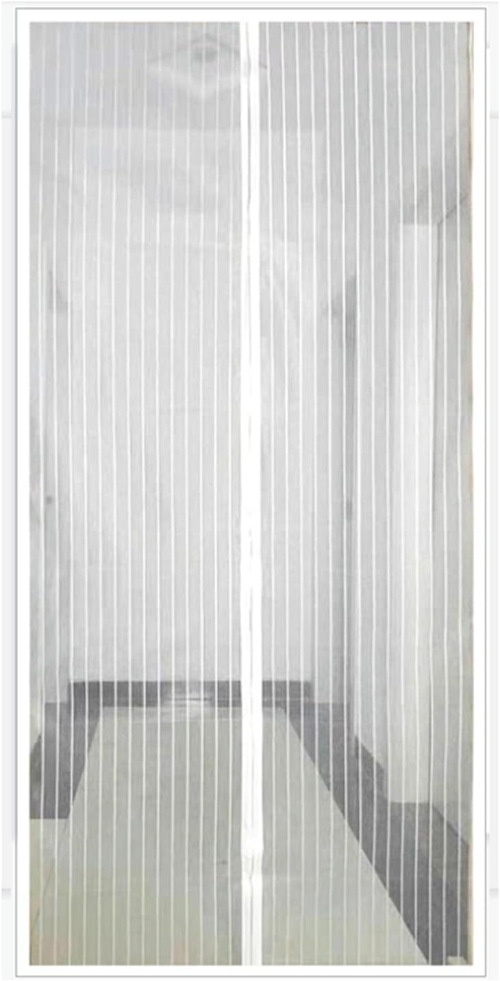 Moskitiera, 120 x 210 cm, magnetyczna, odpowiednia na balkony, drzwi i tarasy, biała.