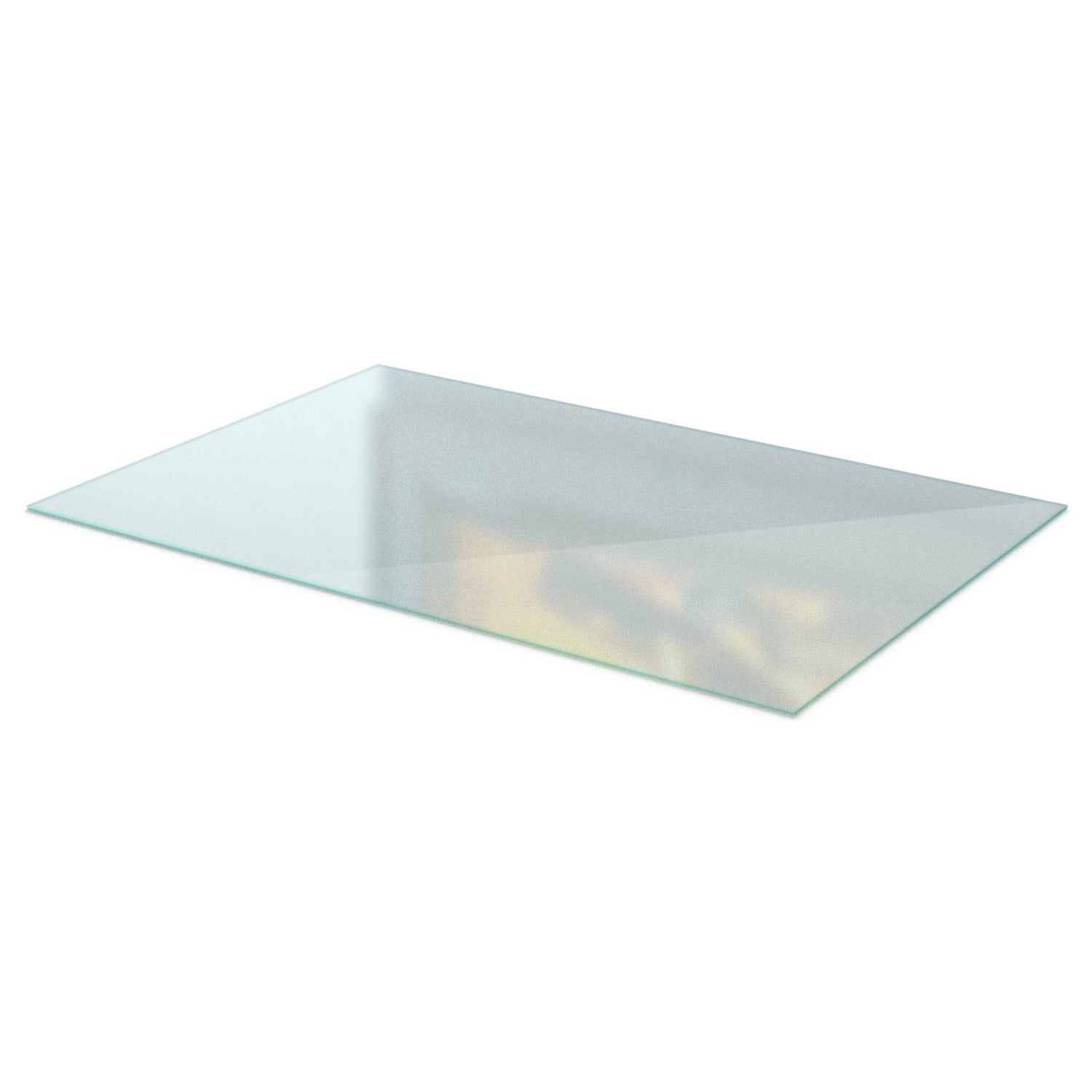 Podkładka zabezpieczająca podłogę przed kominkiem - szklana płyta ochronna efekt szkła mrożonego - prostokątna 60x40 cm - Tulup