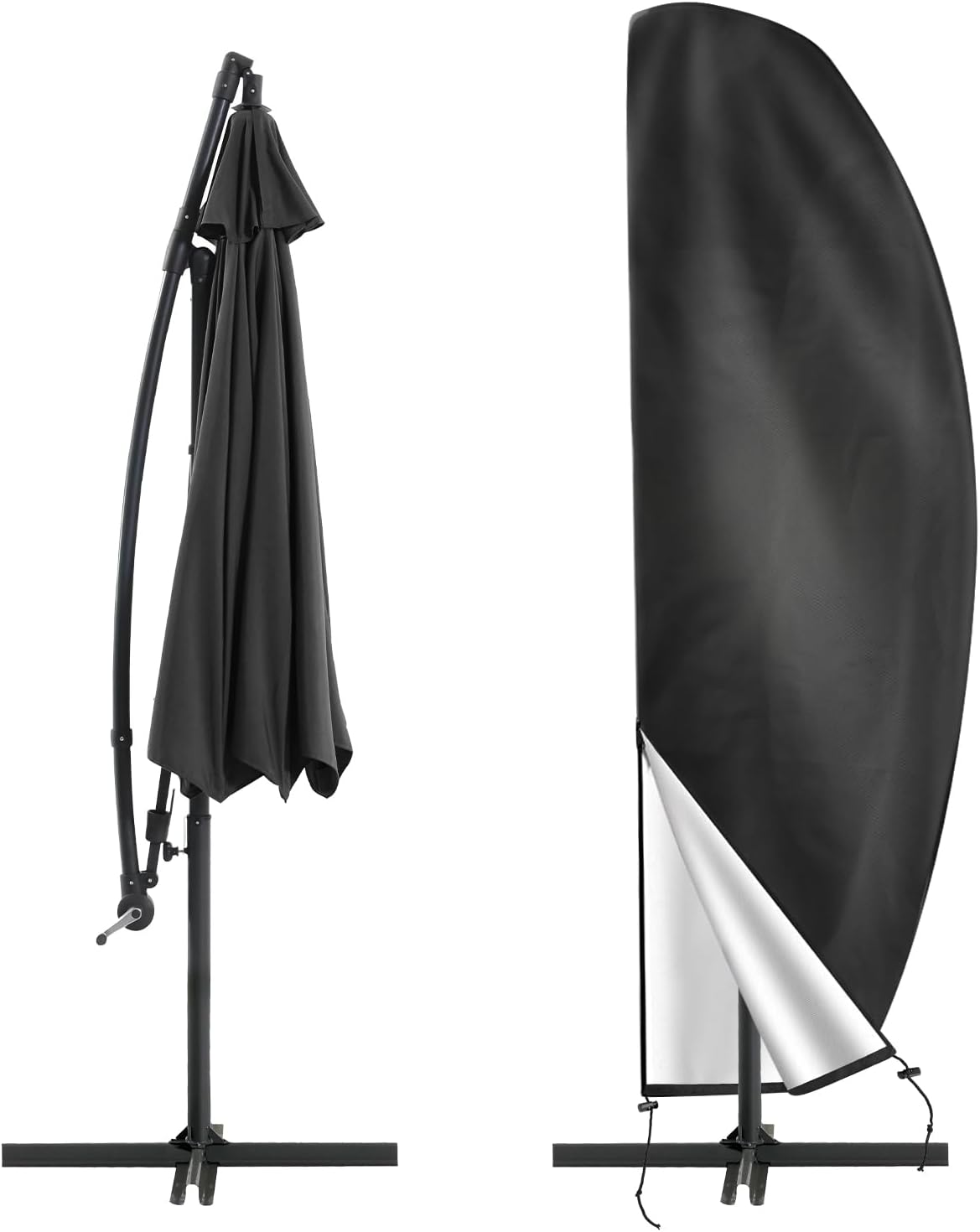 Pokrowiec przeciwsłoneczny z tkaniny Oxford 600D, wodoodporny, odporny na promieniowanie UV, z otworami wentylacyjnymi, wymiary 280 cm (30*81*45 cm)