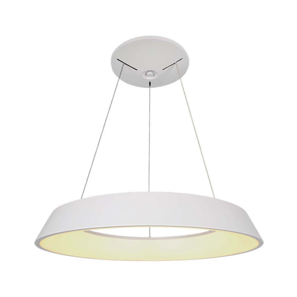 48W Ściemnialna okrągła lampa wisząca LED TRIAC z metalu, kolor biały 3000K