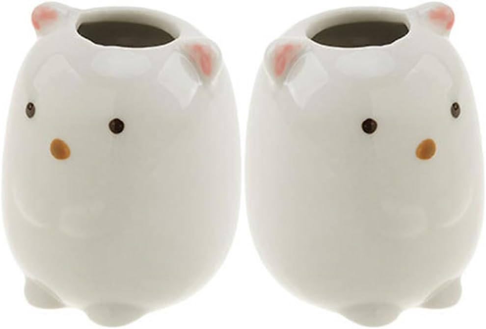 Ceramiczny uchwyt na szczoteczki do zębów z dozownikiem na wykałaczki – praktyczny i kompaktowy organizer do łazienki i biura, dekoracja
