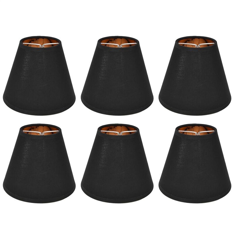 SJLERST 6 sztuk Klosz do lampy z tkaniny Klips do klosza E14 Lampa stołowa Żyrandol Lampa podłogowa Lampa ścienna Wystrój pokoju