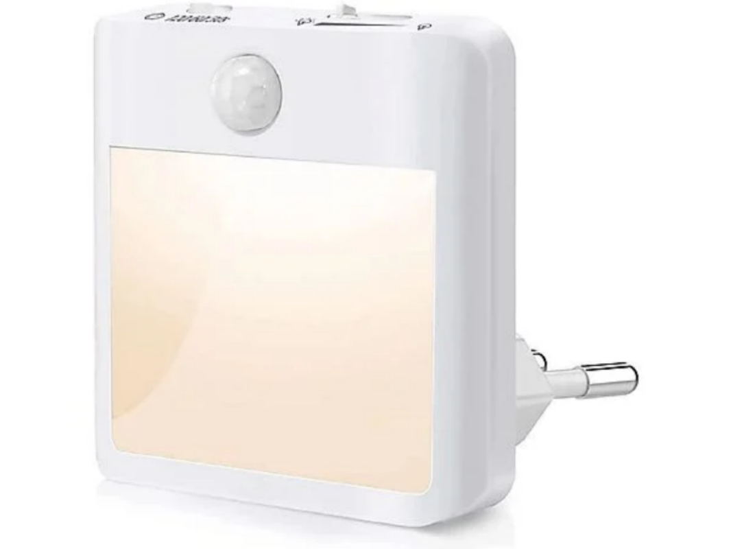 Inteligentna lampka nocna z czujnikiem ruchu, 0,9 W, regulowane światło, 20*14*19 cm, inteligentne wykrywanie ciała w podczerwieni