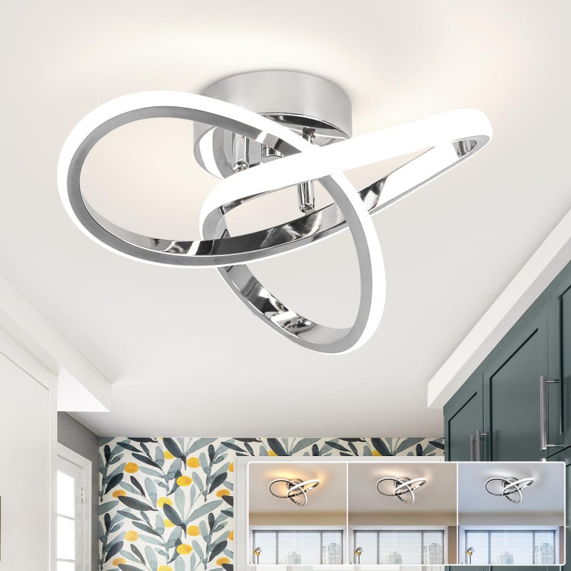 Plafon LED, Żyrandol LED energooszczędny, Plafon nowoczesny, Oprawa oświetleniowa LED do korytarza, 3 temperatury barwowe (3000K-6000K)