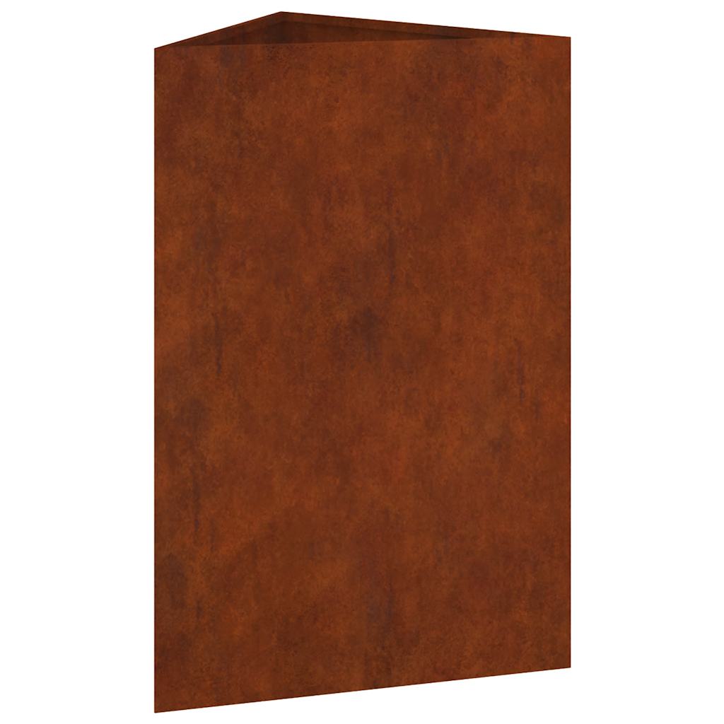 Donica ogrodowa, 50x43x75 cm, stal kortenowska