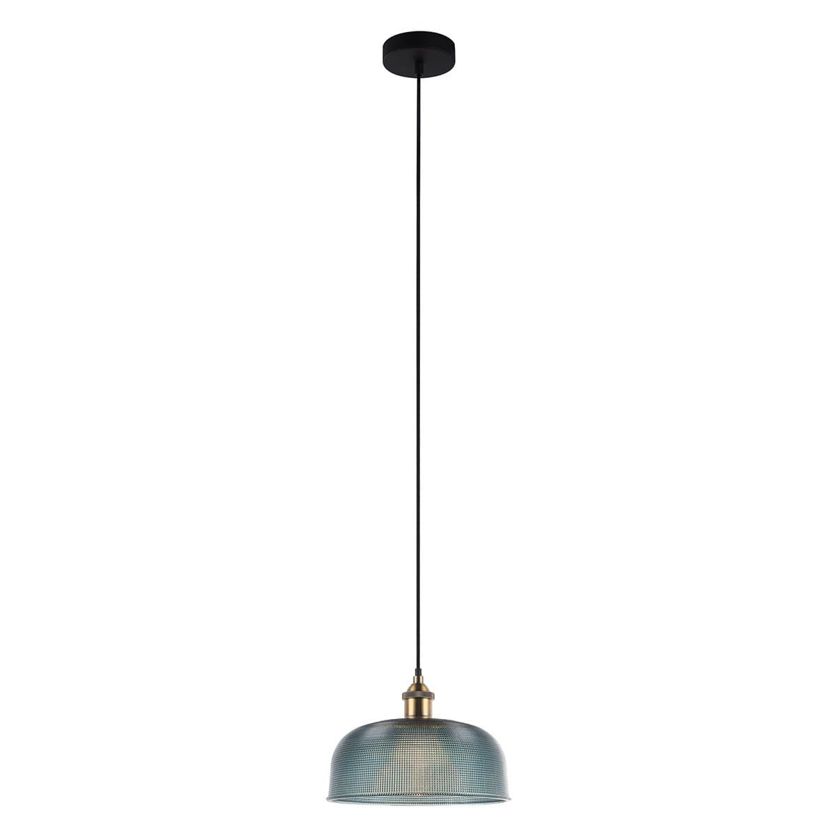Lampa wisząca Davide niebiesko-czarna-mosiądz 1xE27x60W szkło wym:100x27x27cm IP20 Italux