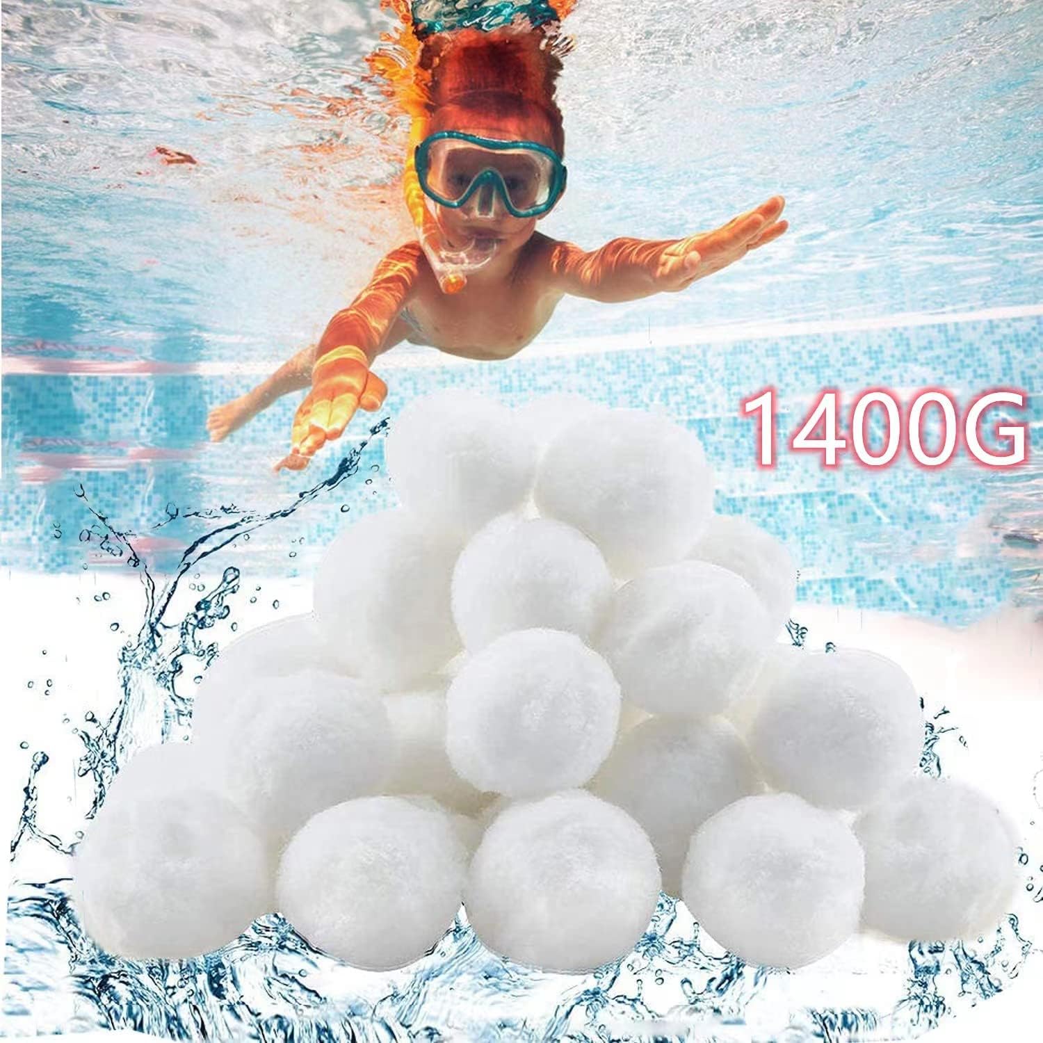 Kulki filtrujące do basenu 1400 g – zastępują 50 kg piasku filtracyjnego w systemach filtracji basenowej