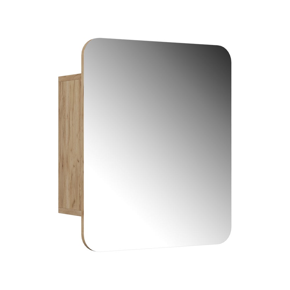 Vicco Szafka z lustrem w łazience Zino, Złoty dąb energetyczny, 60 x 50 cm z półkami