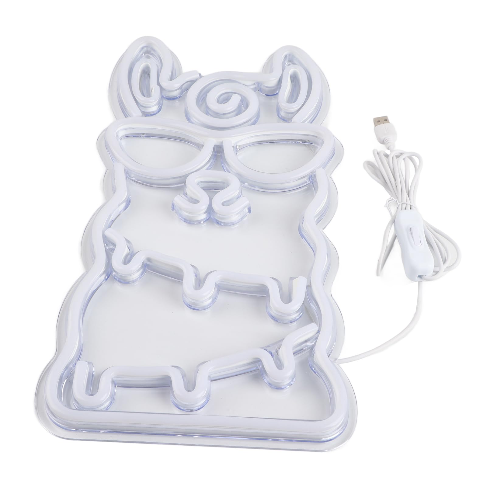 Neonowa lampka LED w kształcie alpaki zasilana przez USB, fantazyjne oświetlenie do dekoracji domu i sypialni